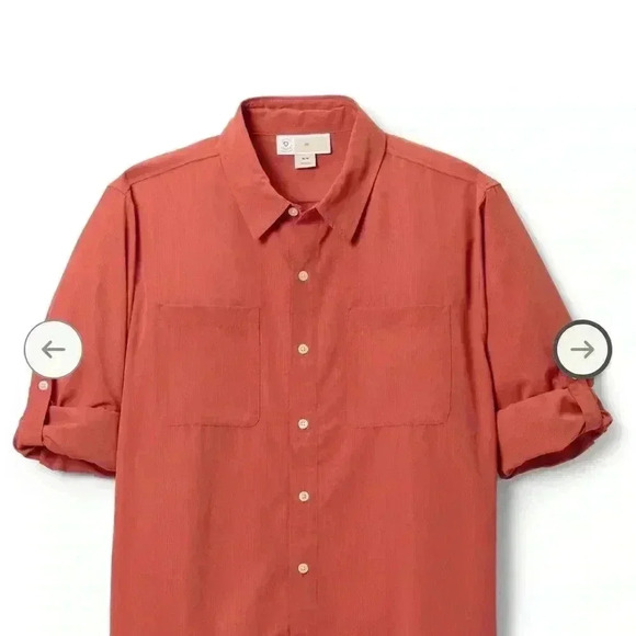 ExOfficio - BugsAway Tiburon Shirt - Men's Size L - Retro Red -Gorpcore Shirt - Picture 5 of 8